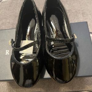 Ralph Lauren Girls Shoes Size 5 1/2 Toddler . Black Alyssa .